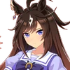Dark-haired Uma Musume character portrait