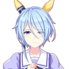Uma Musume portrait with a red accessory